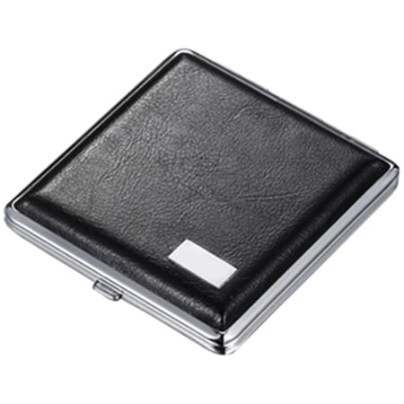 Austin Black Leather Double Sided Cigarette Case